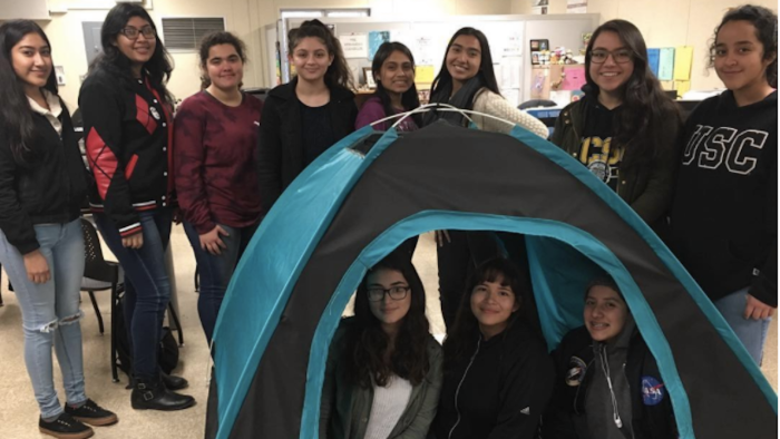 Female Team of High School Engineers Create Solar Powered Tent for the Homeless 